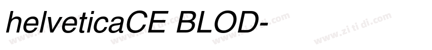 helveticaCE BLOD字体转换
